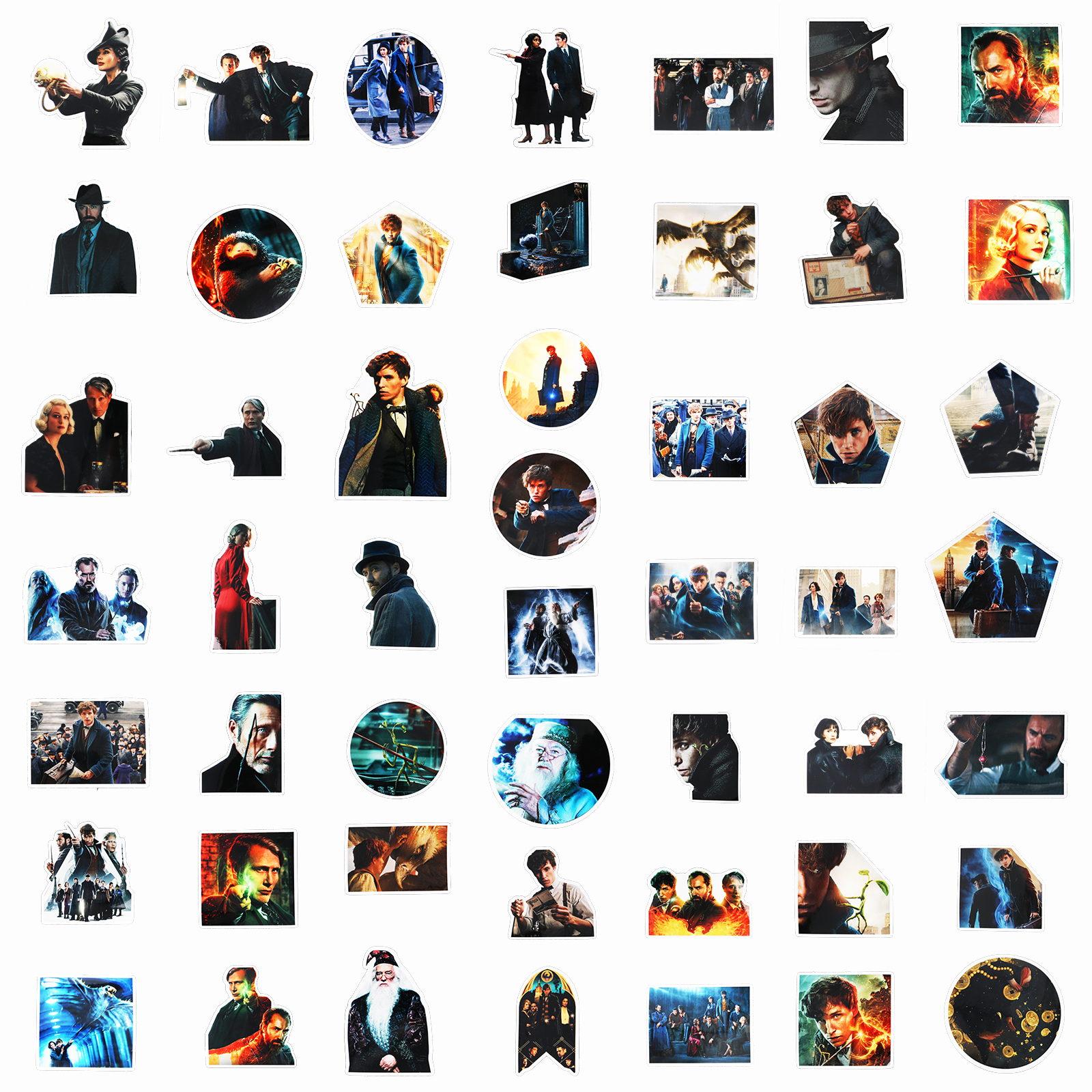 50Pcs Potter Magic Theme Waterproof Stickers for Laptop Cellphone Water Bottle Skateboard Luggage Car Bumper for Adults Teens Kids - Image 2