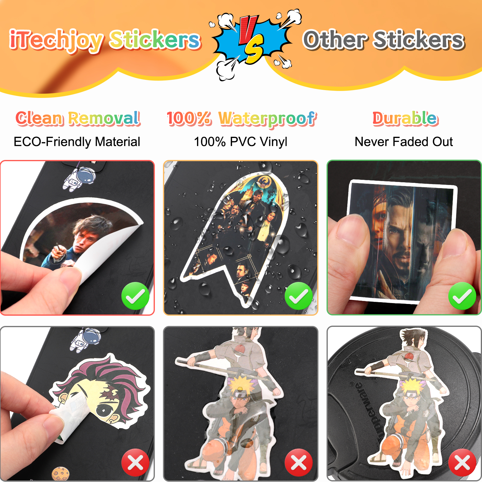 50Pcs Potter Magic Theme Waterproof Stickers for Laptop Cellphone Water Bottle Skateboard Luggage Car Bumper for Adults Teens Kids - Image 5